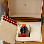 Omega Seamaster Professional Diver 300M 42mm Steel on Rubber Strap (Black Dial) (Copy) 
