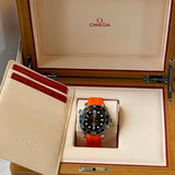 Omega Seamaster Professional Diver 300M 42mm Steel on Rubber Strap (Black Dial) (Copy) 