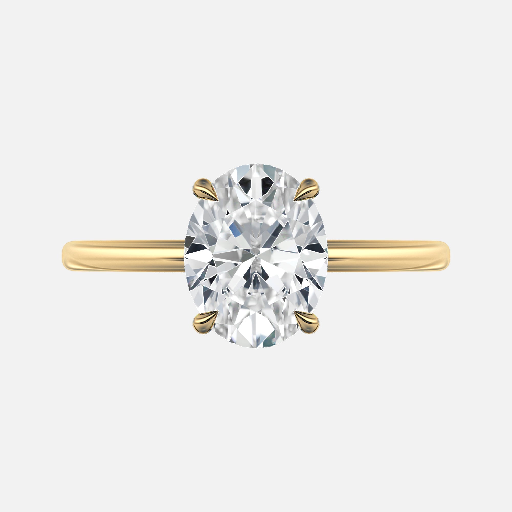 1 CT OVAL CERTIFIED BRILLIANT LAB DIAMOND 