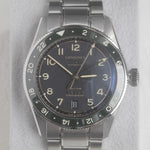 Longines Spirit Zulu Time 39mm Green Bezel 