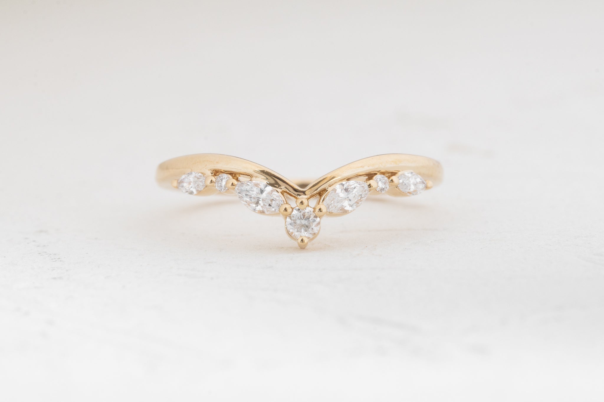 Ava Chevron Diamond Band 