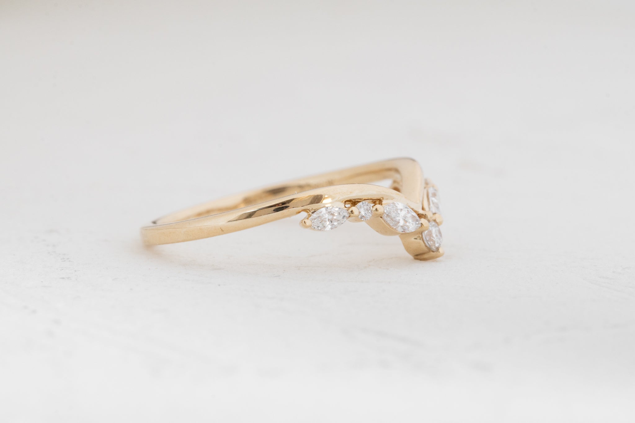 Ava Chevron Diamond Band 