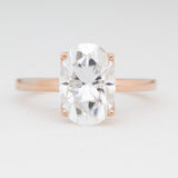 Camille Solitaire | Oval Moissanite