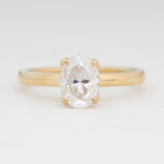 Camille Solitaire | Oval Moissanite 