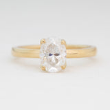 Camille Solitaire | Oval Moissanite 