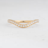 Curved Channel Pavé Band 
