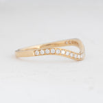 Curved Channel Pavé Band 