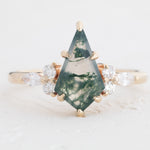 Esme (Low profile) | Kite Moss Agate 