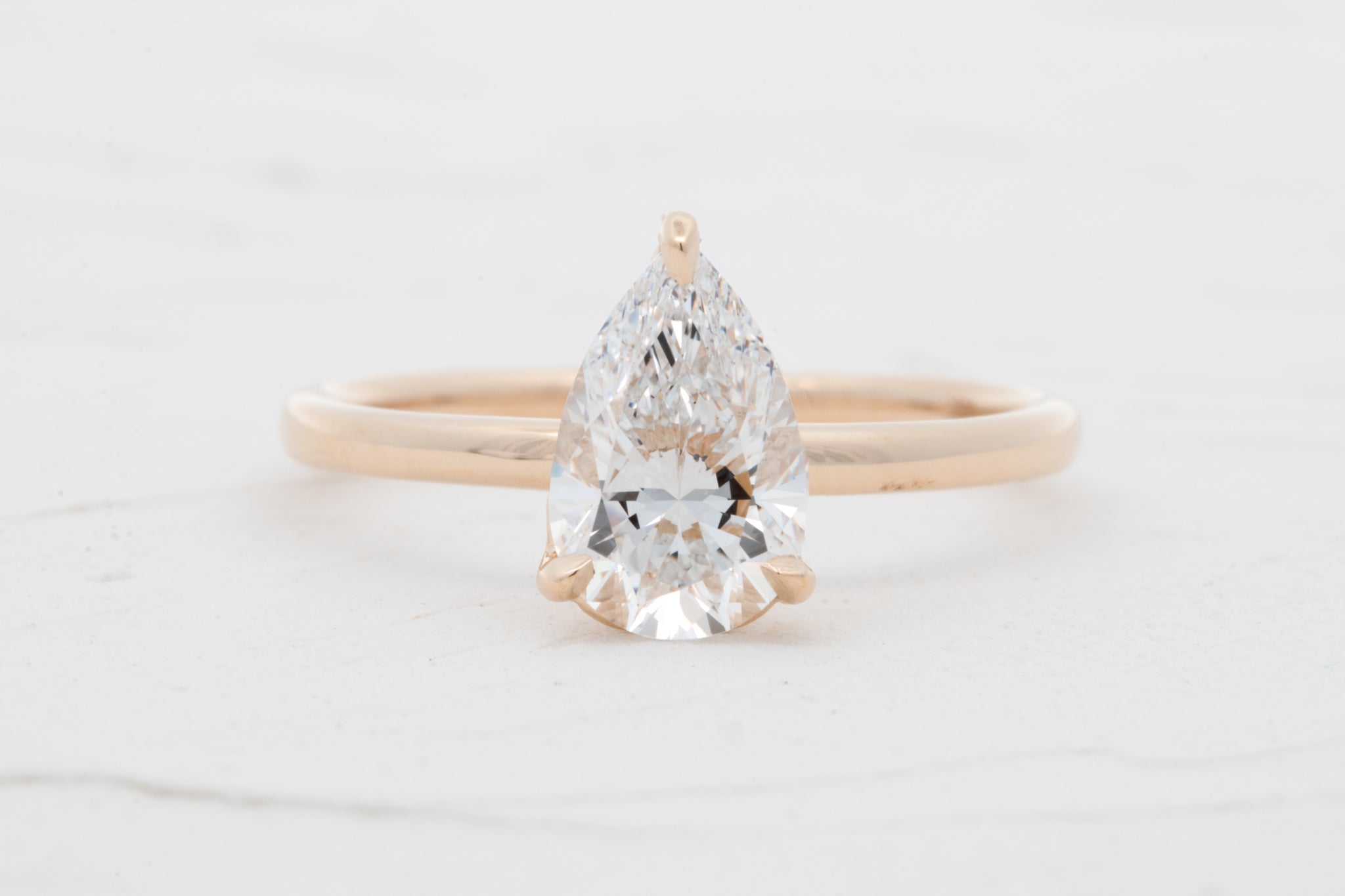 Lucia Engagement Ring | Pear | Heart Tulip Prongs | Forever – Everelle