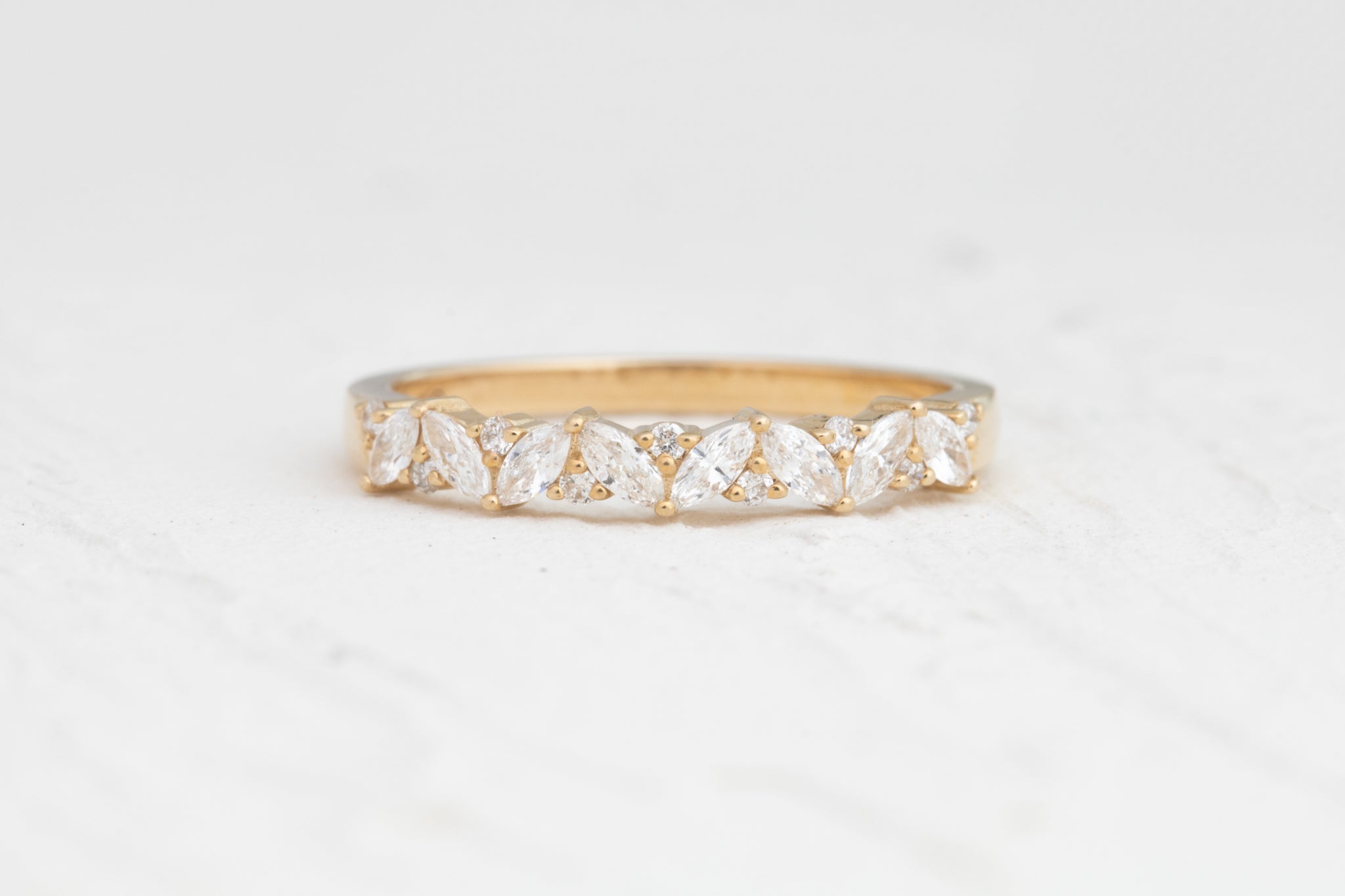 Marquise and Round Diamond Ring 