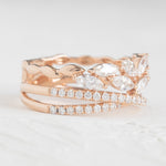 Marquise Twist Diamond Ring 