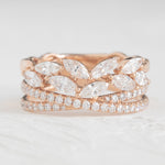 Marquise Twist Diamond Ring 