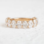 Oval Diamond Half Eternity 