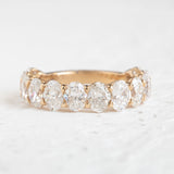 Oval Diamond Half Eternity 