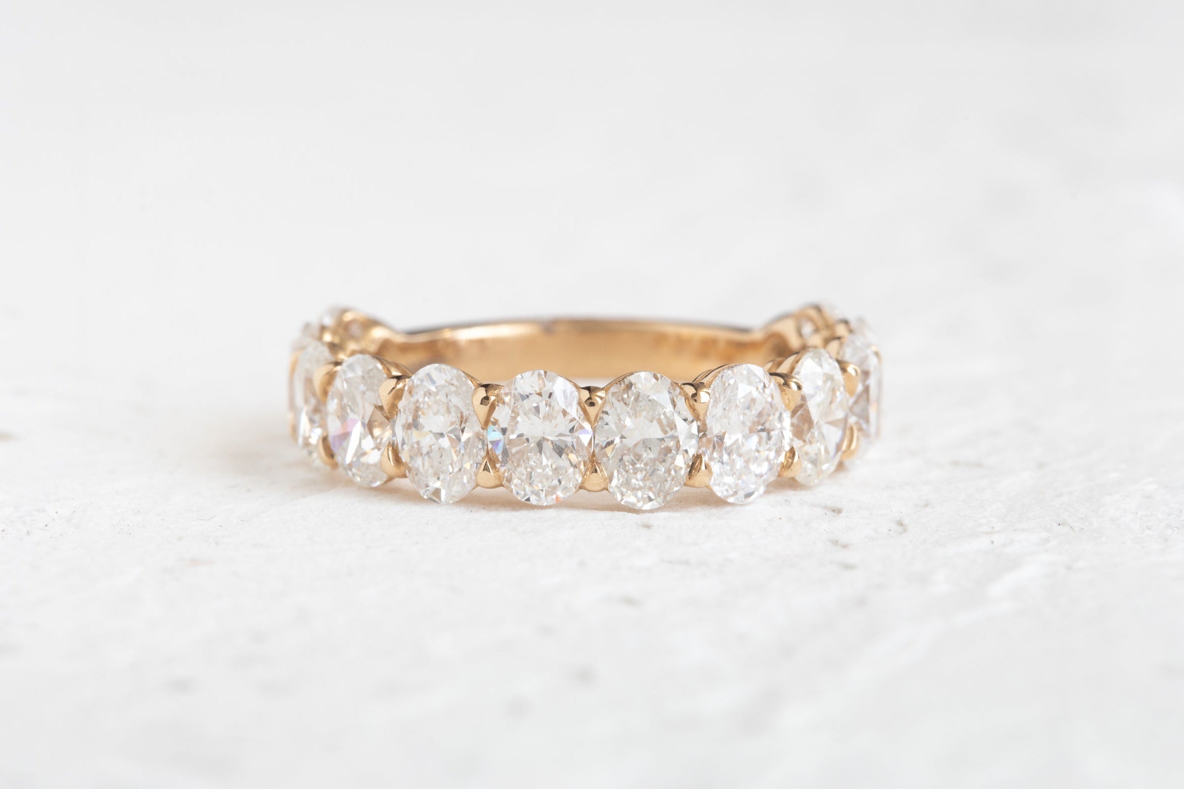 Oval Diamond Half Eternity 