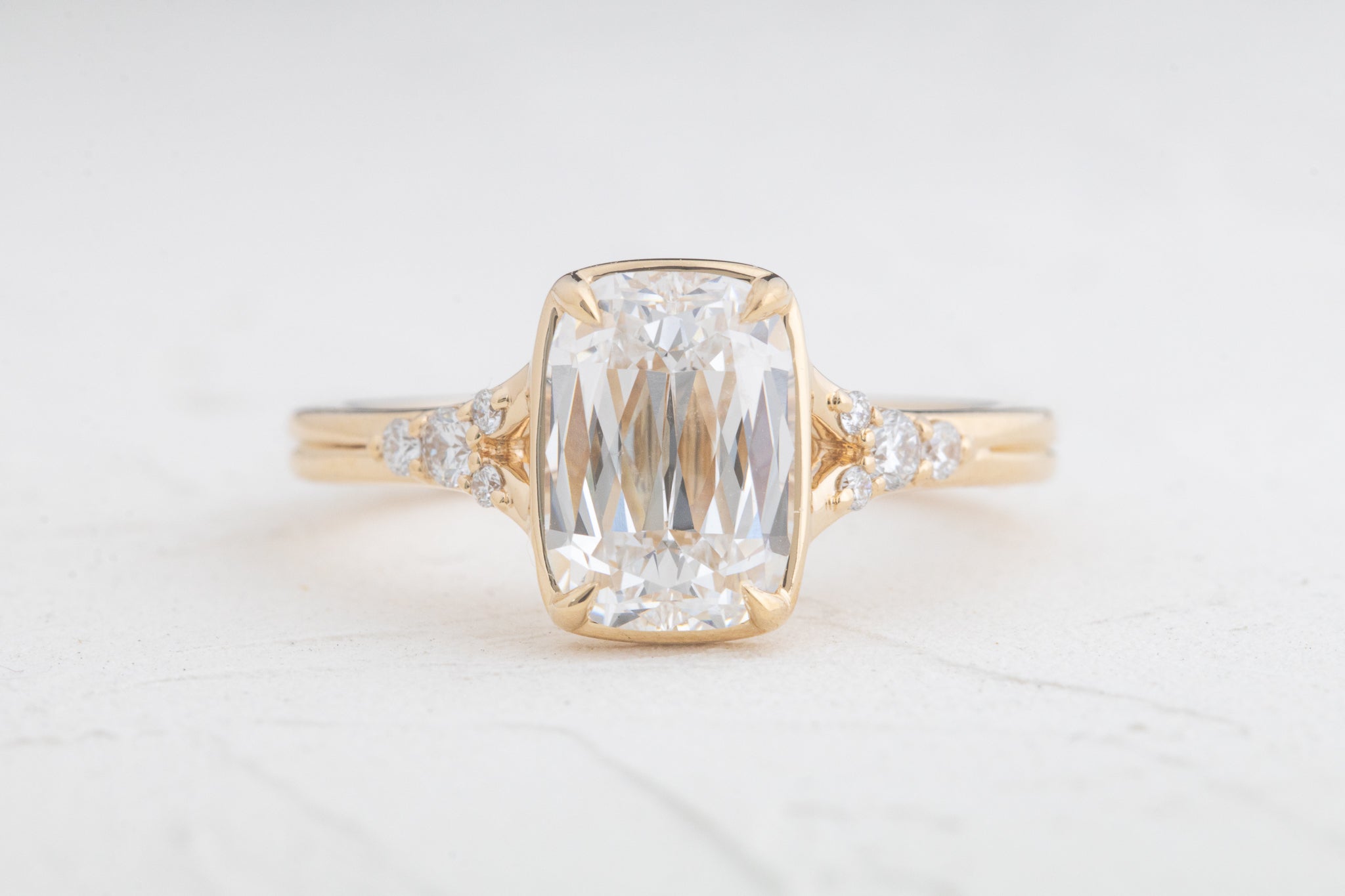 Sylvie | Antique Criss Cut Cushion Lab Diamond 