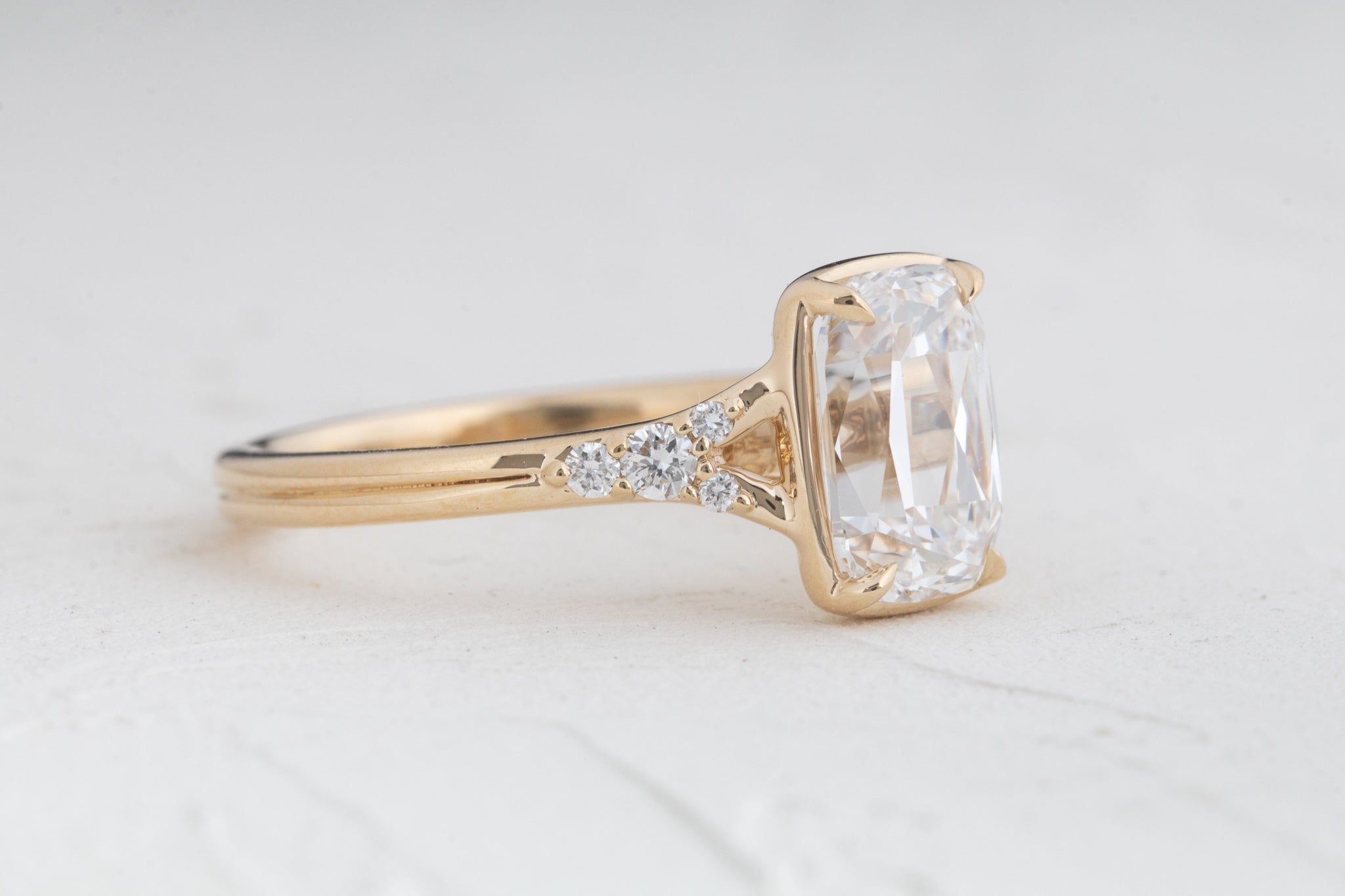 Sylvie | Antique Criss Cut Cushion Lab Diamond 