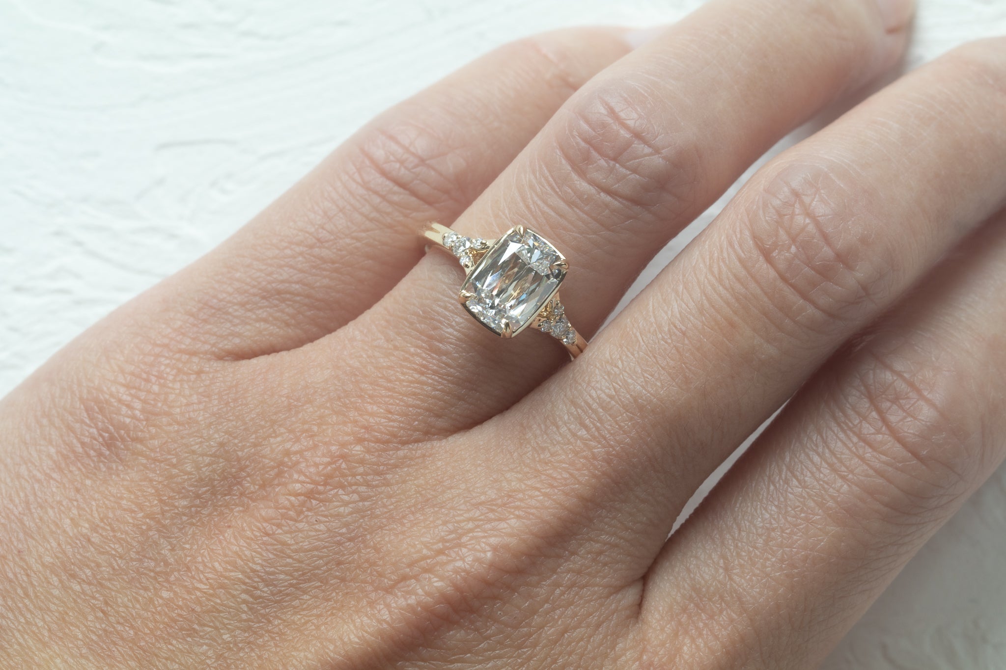 Sylvie | Antique Criss Cut Cushion Lab Diamond 