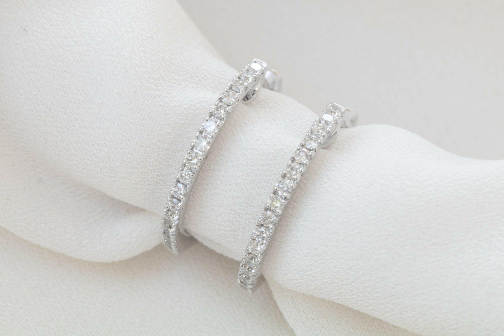 Diamond Hoop Earrings